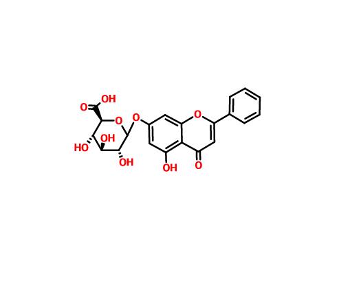 白楊素-7-O-β-葡萄糖醛酸苷|35775-49-6