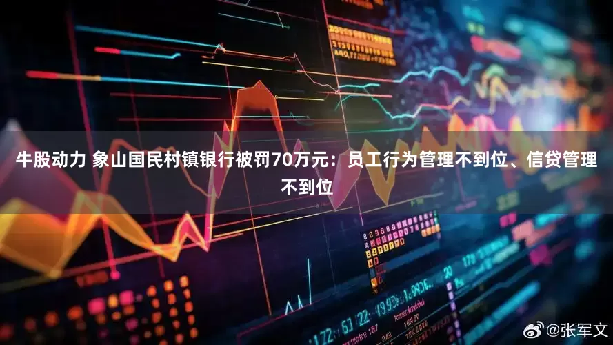 牛股动力 象山国民村镇银行被罚70万元：员工行为管理不到位、信贷管理不到位
